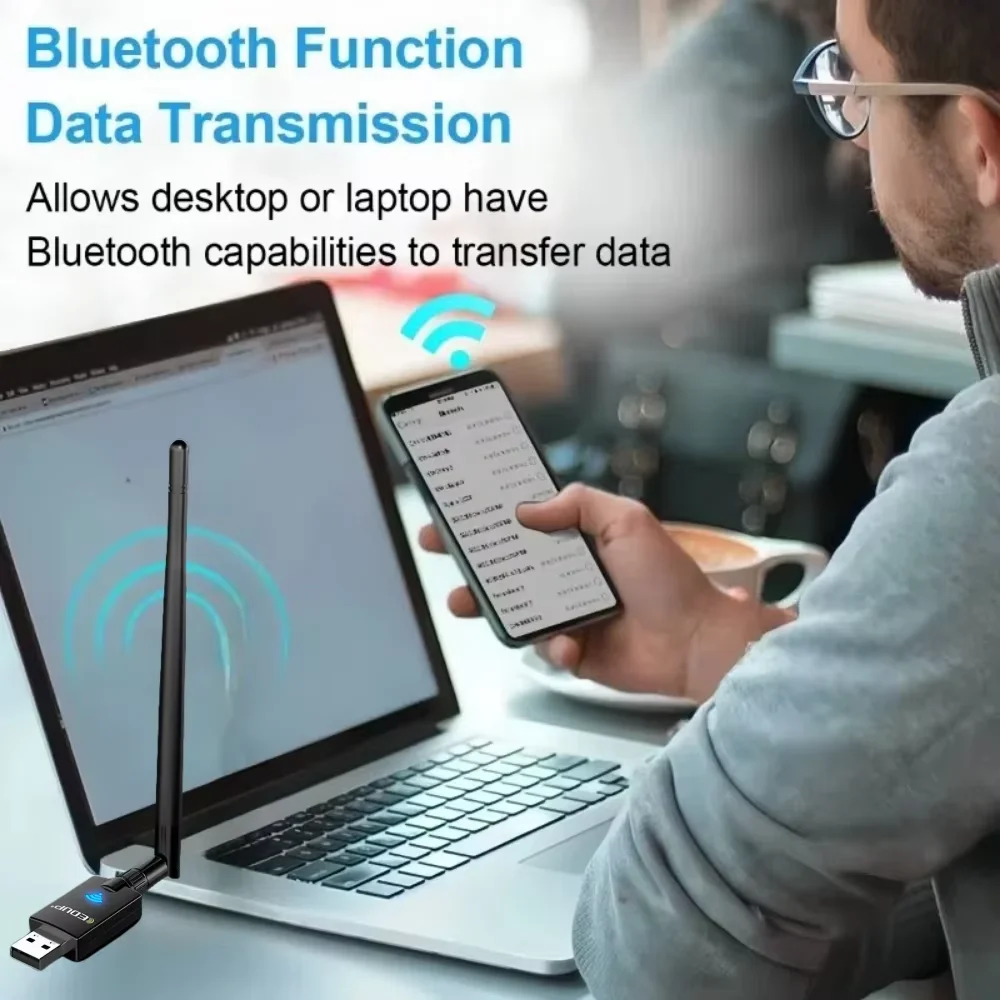 AX900 USB WiFi адаптер двухдиапазонный Bluetooth 5,3 2 в 1 Wi-Fi 6 ключ беспроводной приемник для ПК ноутбука драйвер бесплатно для Win10/11