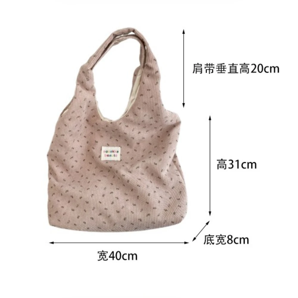 الكورية المرأة الخريف والشتاء سروال قصير حقيبة كتف حقيبة تسوق كتب حمل الإناث حقيبة يد صديقة للبيئة قابلة لإعادة الاستخدام البقالة المتسوق المحفظة #6