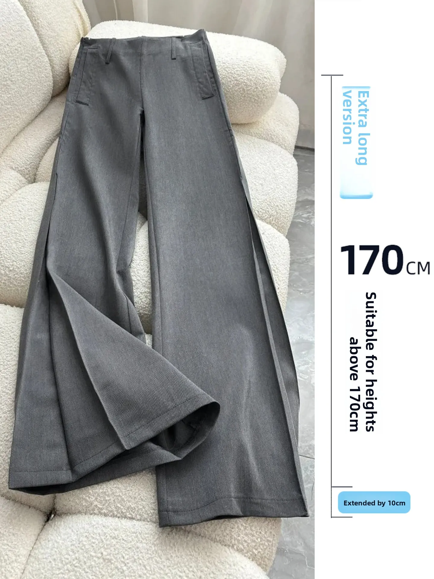 

High Waist American Sle Spicy Girl Casual Pants Women's Autumn Winter Long Design Versatile Loose Fit Casual Trousers