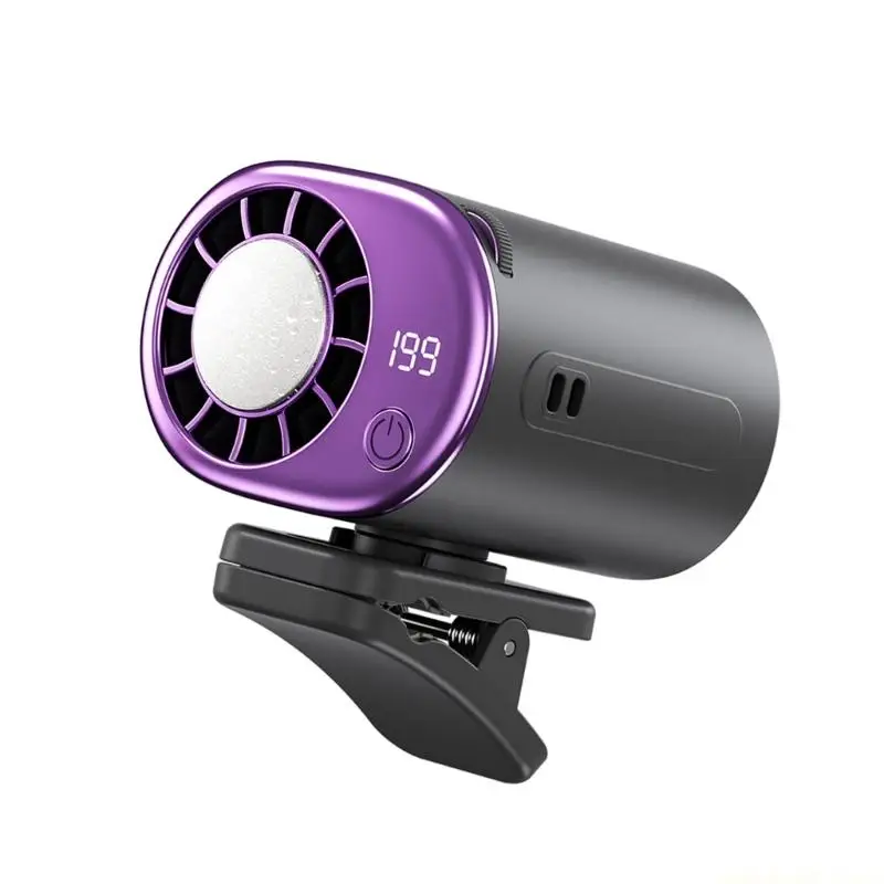 

Портативный вентилятор с зажимом, 199 уровнями скорости и тихим вращением на 360 градусов для кемпинга, офиса и домашнего