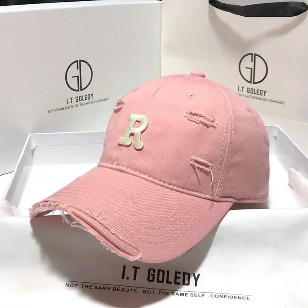 أزياء مطرزة خطابات قبعة بيسبول قابل للتعديل كسر قبعة الشمس تنوعا الاتجاه بلغت ذروتها قبعة