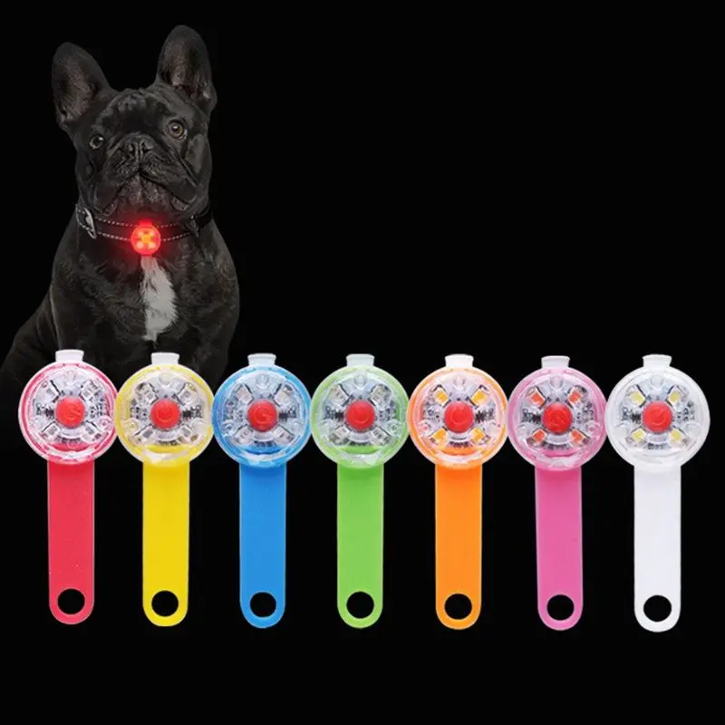 Collares antipérdida para perros, luz LED intermitente de seguridad impermeable, colgante brillante nocturno recargable por USB para perros, gatos y