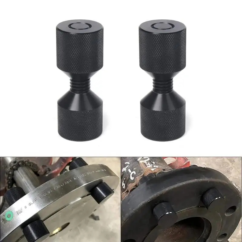 Aluminum Two Hole Pin Set 1-1-8 Inch Rugged Flange Locating Pins Practical Design