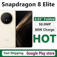 Original Honor Magic V5 Mobile Phone Snapdragon 8 Elite 8.03\