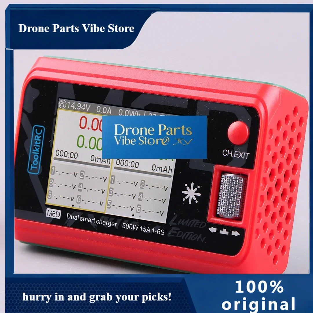 

Drone PartsToolkitRC Xmas Version M6D Dual Channel Same Output Balance Charger Aircraft Model Lithium Battery 250W