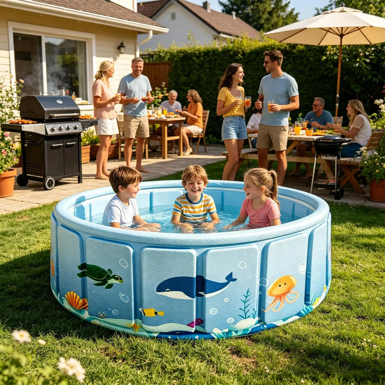 new No-Inflatable Foldable Children's Home Bathing Pool Indoor Baby Toy Sand Pool Outdoor Swimming Pool for Kids