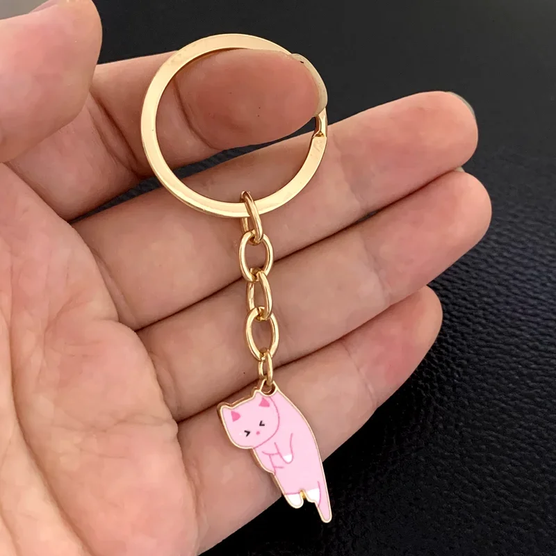 2023 Kawaii Cat Keychain Pet Paw Key Ring Animal Footprint Key Chains Souvenir Gifts For Women Men Cay Keys DIY Handmade Jewelry