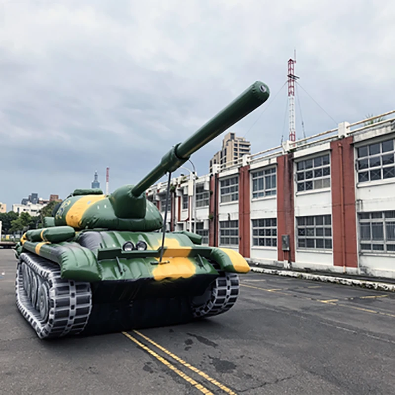 Outdoor Inflatable tak High Giant Inflatable Cartoon tak Promotion Inflatable tank Advertising Simulation tank Model