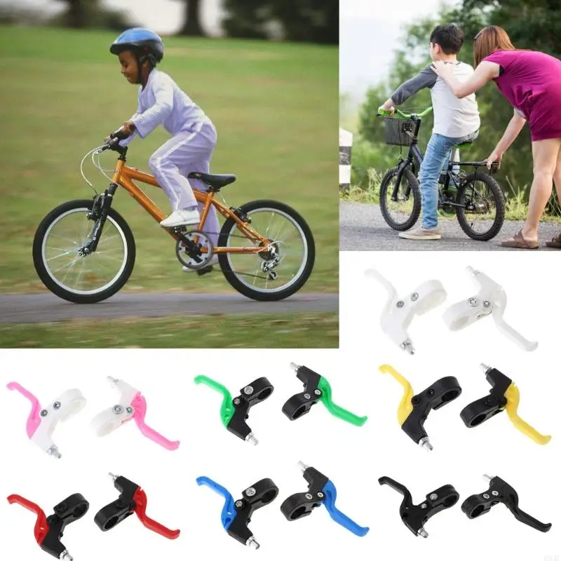 

094C 2 Pcs Children Brake Lever Plastic Lightweight Bike Colorful Universal