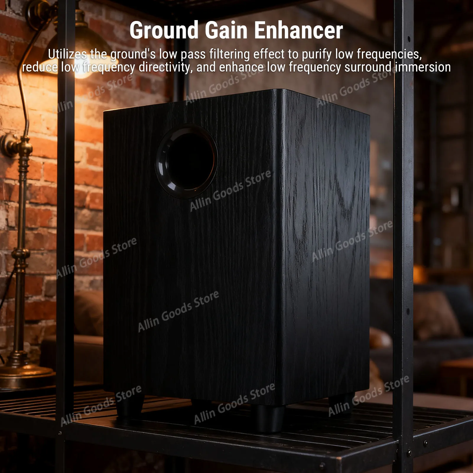 6.5 Inch Independent Passive Bass Subwoofer Speaker, Plug and Play Design for Home Theater and Party Entertainment