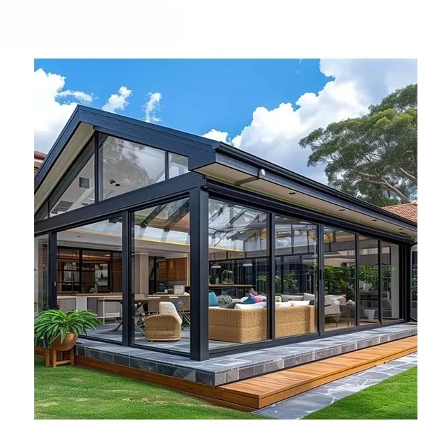 Solarium زجاجي من الألومنيوم لغرفة الشمس، سقف مقاوم للماء، تطبيق فيلا خارجية، Solarium تجاري، غرفة نوم من الألومنيوم في الهواء الطلق #1