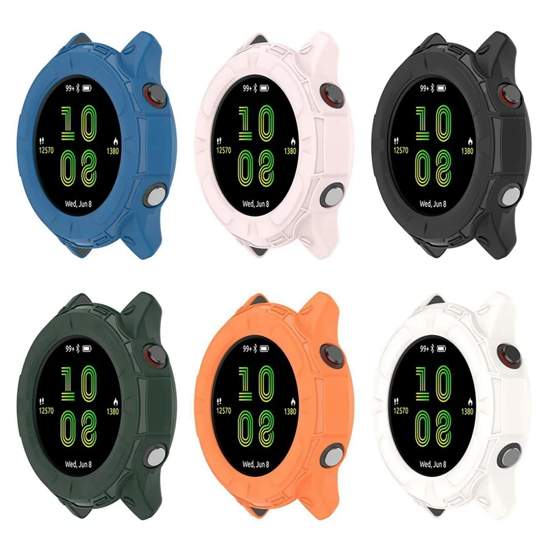 Etui ochronne na zegarek do Garmin Forerunner 955, osłona zderzaka z TPU, półpak