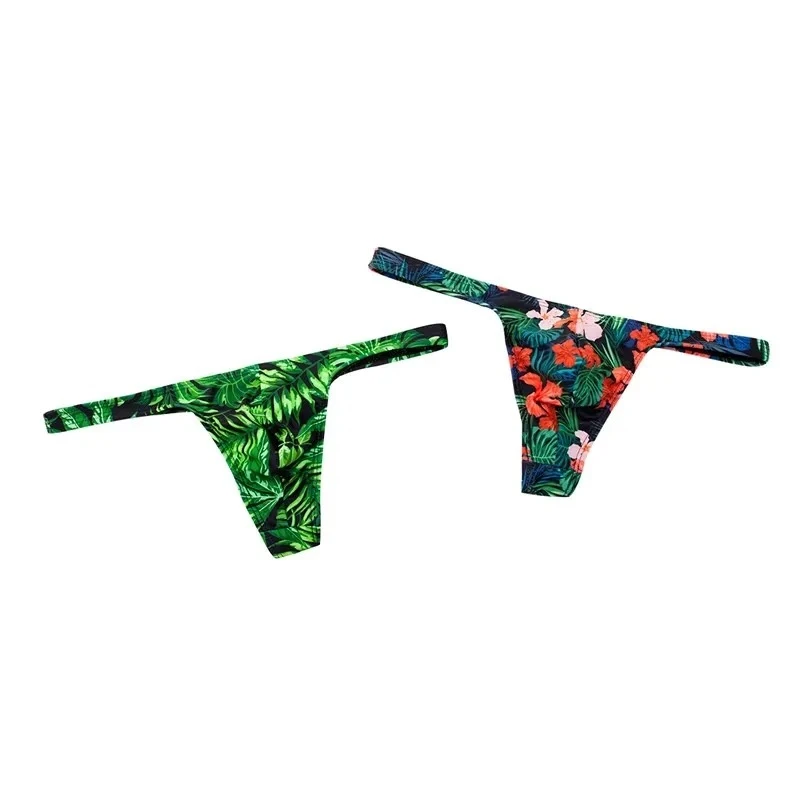 Tiefsitzender Mini-Bikini-Tanga Herren-Badeanzug Schwimmhose Sexy Micro-Tanga Bademode Herren-Schwimmslip Strandkleidung Badehose