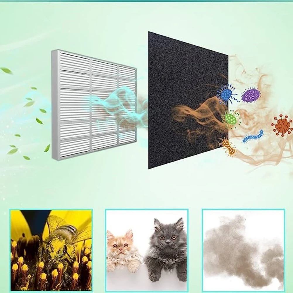 Activated Carbon Filter Sponge Sponge Sheet Black Air Conditioner Filter Particle Collection Promotes Health Indoor Air Quality