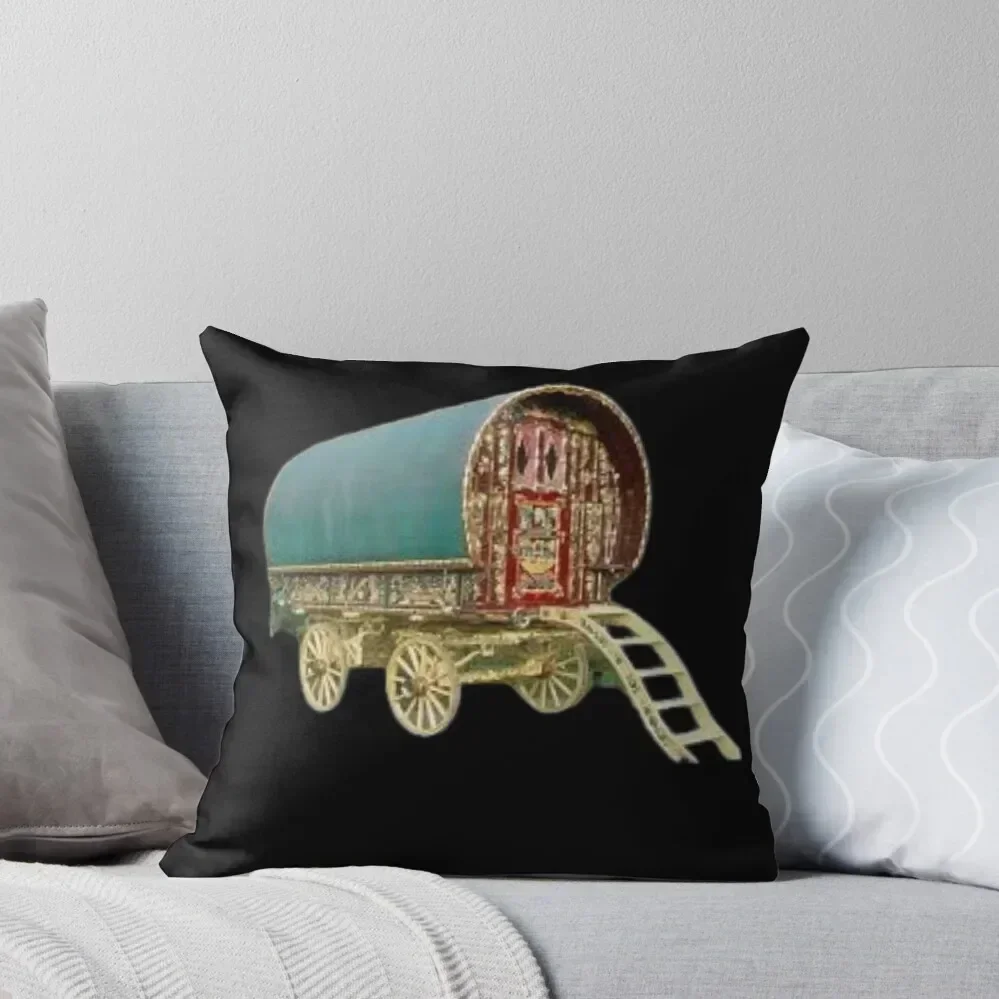 gipsy wagon caravan Throw Pillow New year Cushions Cover pillow