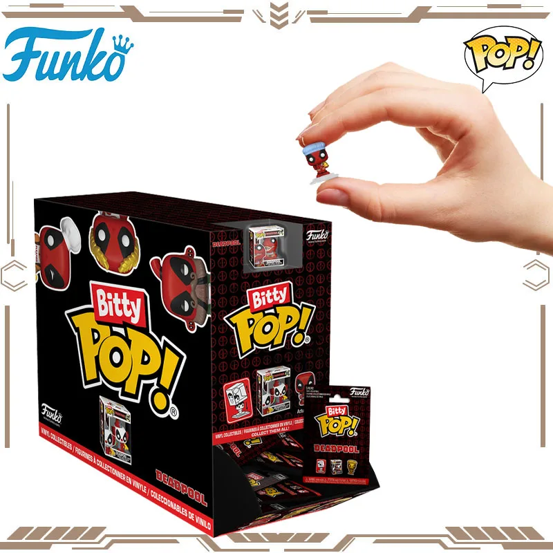 

Funko Bitty POP Singles Original Deadpool Anime Figure Mini Action Figure Toys for Boys Girls Gift Collectible Model Ornaments
