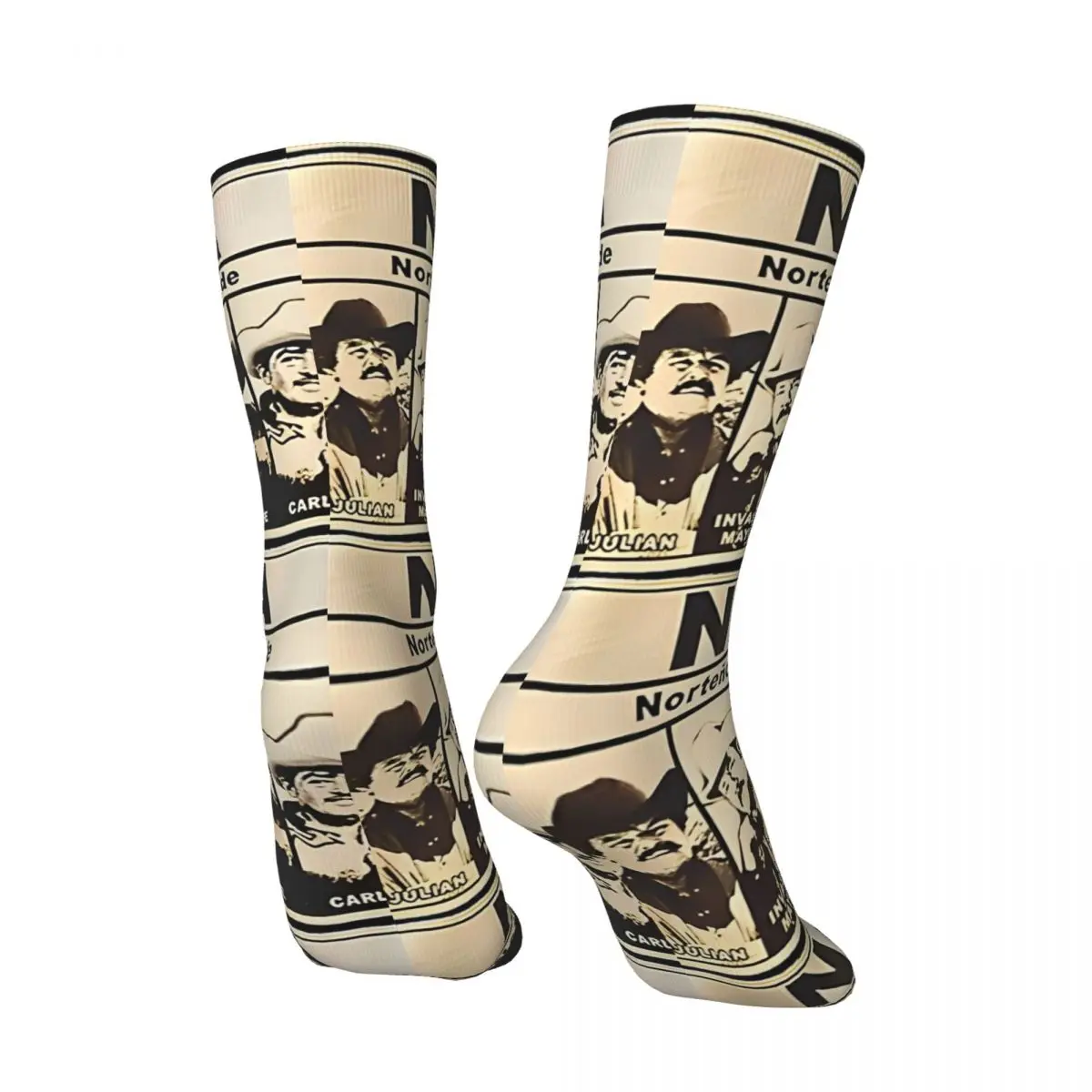 Nwa Nortenos With Attitude Strümpfe Muster Gothic Socken Winter Anti-Rutsch-Socken Damen Herren Laufen Weiche Socken