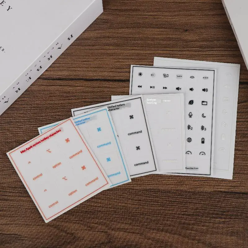 Transfer Sticker Tear-Off Film With Text Mac Os System Hotkey Characters Icon Desktop Computer Keyboard Sticker