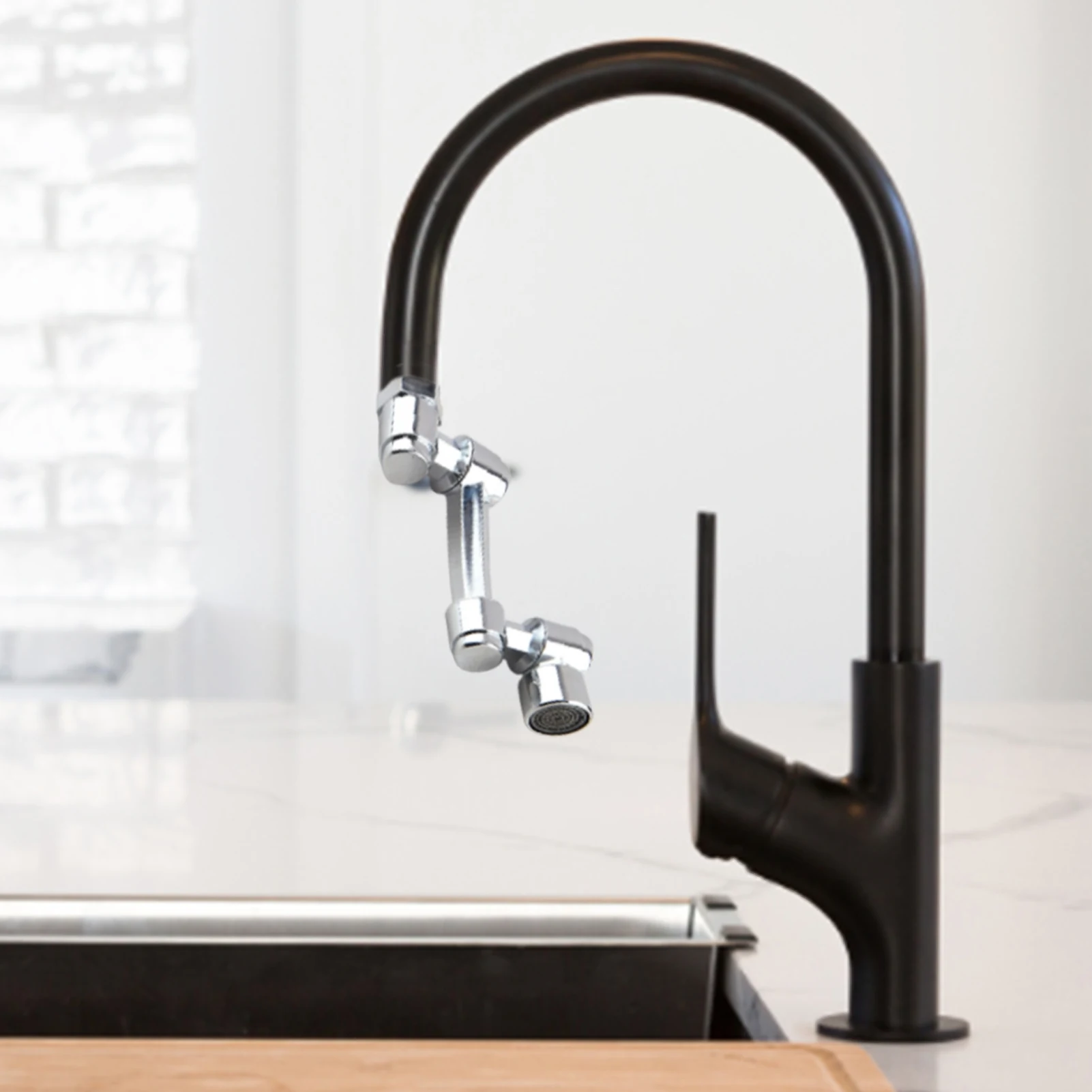 1080° Rotation Faucet Spray Head Wash Basin Kitchen Tap Extender Adapter Universal Splash Filter Nozzle Flexible Faucets Sprayer