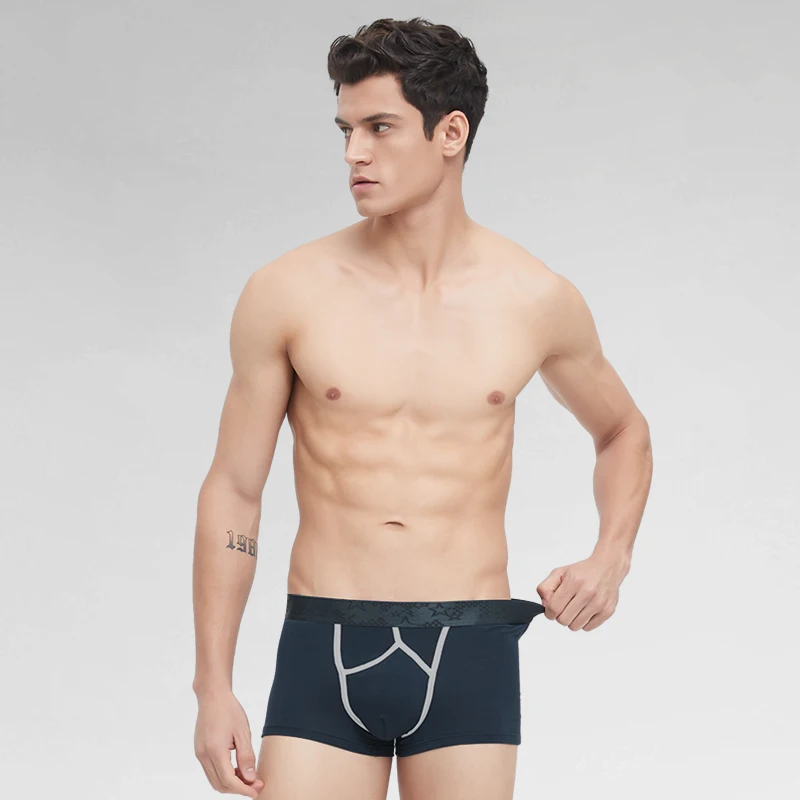 

3pc Men shot spermatic cord separation underwear vein scrotum support pouch four corners underwear varicose sexy boxer shorts