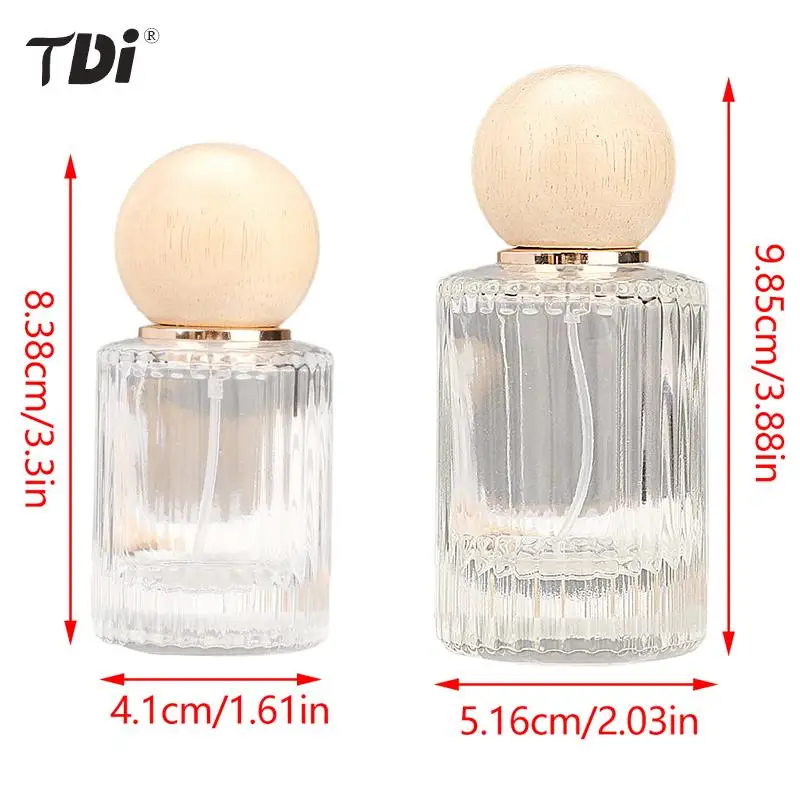 30ml 50ml Clear Glass Mist Spray Bottle Perfume Bottles Liquid Empty Atomizer Travel Alcohol Dispenser Vial Refillable Container