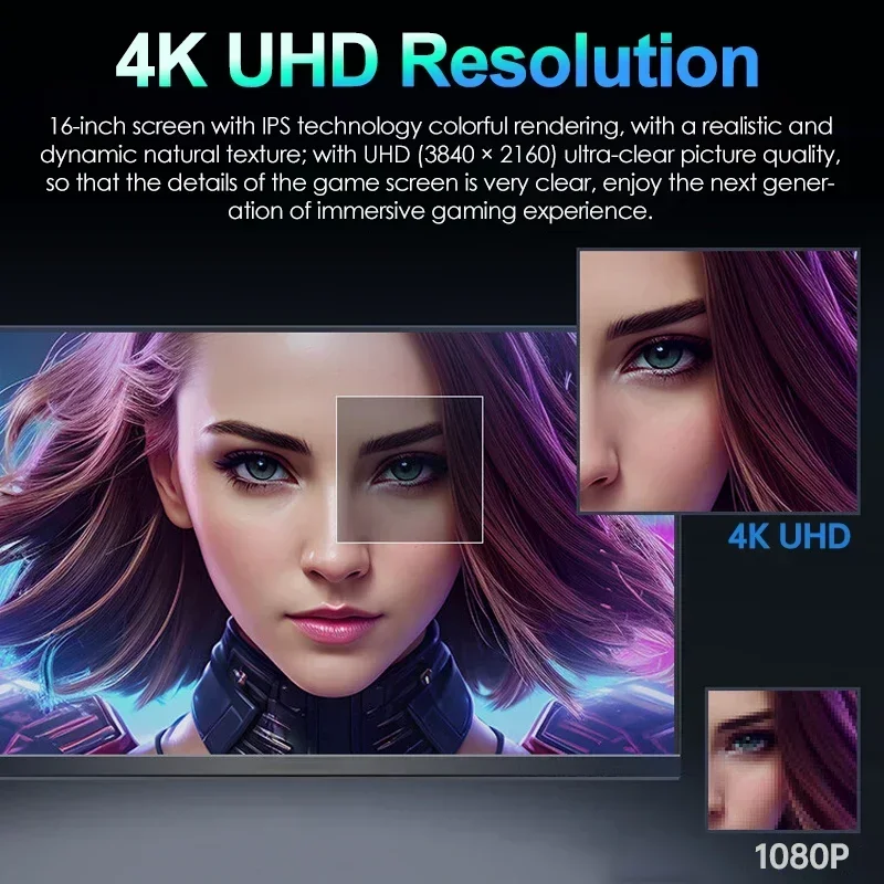 شاشة 17.3 بوصة 4K 120 هرتز 3840*2160P محمولة 100% DCI-P3 500Nit HDR FreeSync 1MS IPS شاشة عرض الألعاب لمفتاح XBox PS4/5
