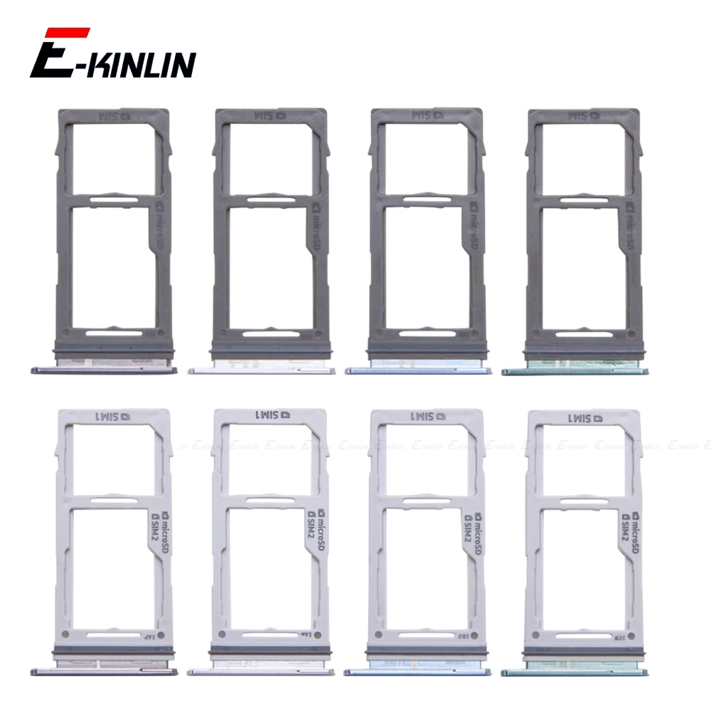 

Micro SD / Sim Card Tray Socket Adapter For Samsung Galaxy S10 Plus G975 G973 Connector Holder Slot Reader Container Parts