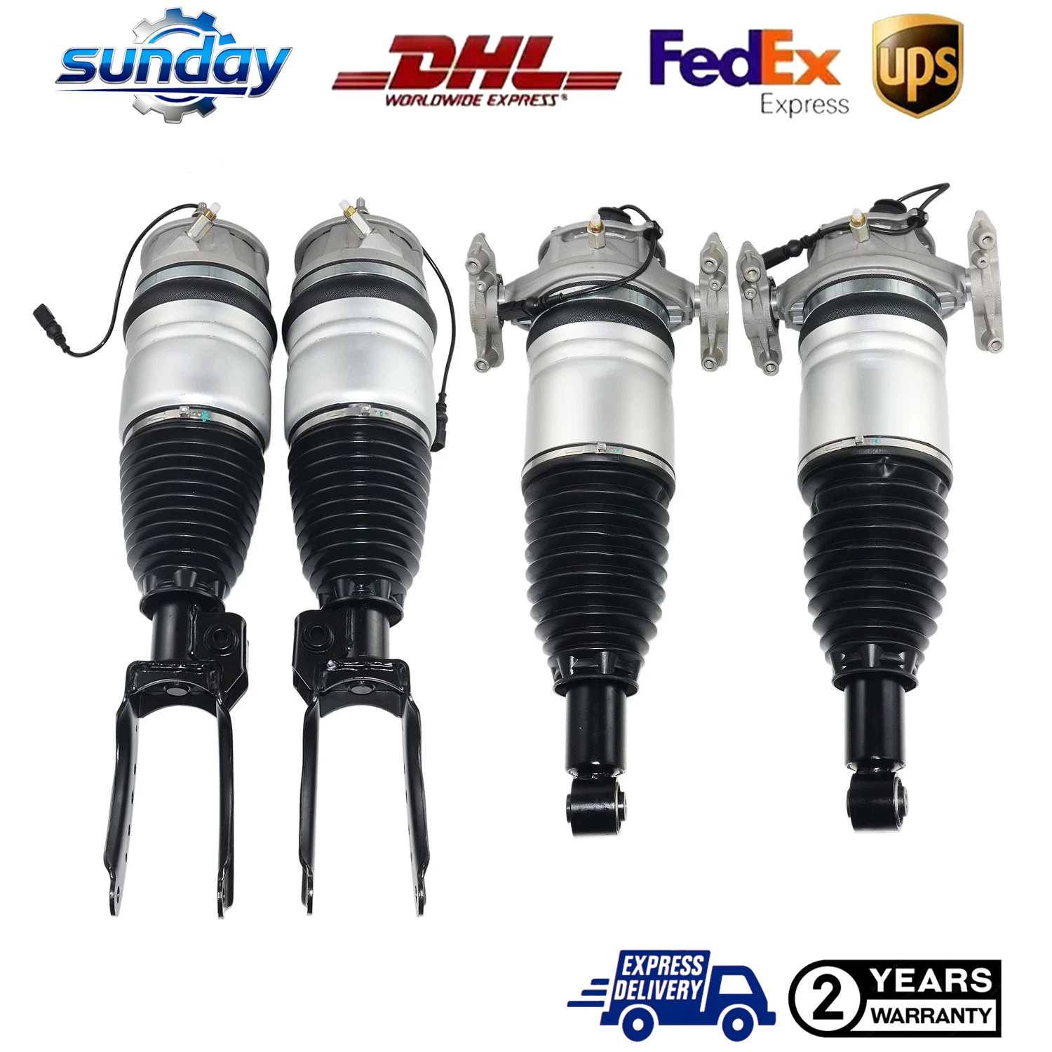 

4x Front RearAir Suspension Shock Absorber Strut 95835804000 95835804003 95835804010 For Porsche Cayenne 92A 958 2011-2018