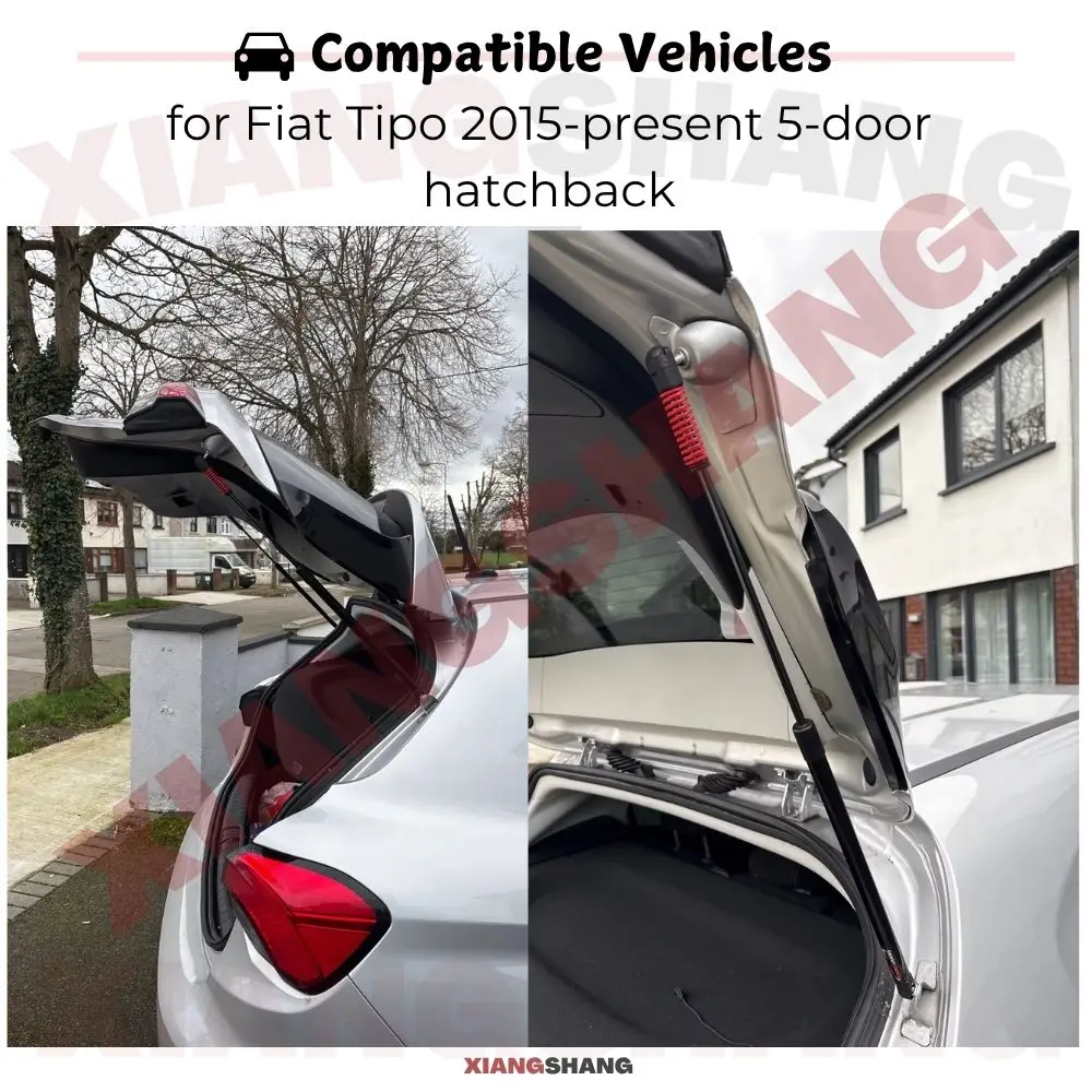 

2pcs Rear Auto Open With Spring Damper for Fiat Tipo 2015-present 5-door hatchback Trunk Boot Gas Struts Lift support