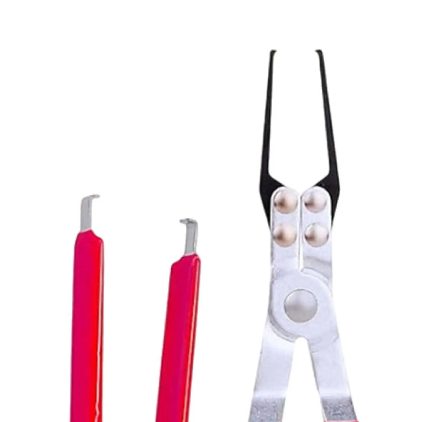 

Professional Relay Puller Pliers Bearing Puller Tool Red Sleeve Auto Joint Puller for Car Terminal Wiper Replacement