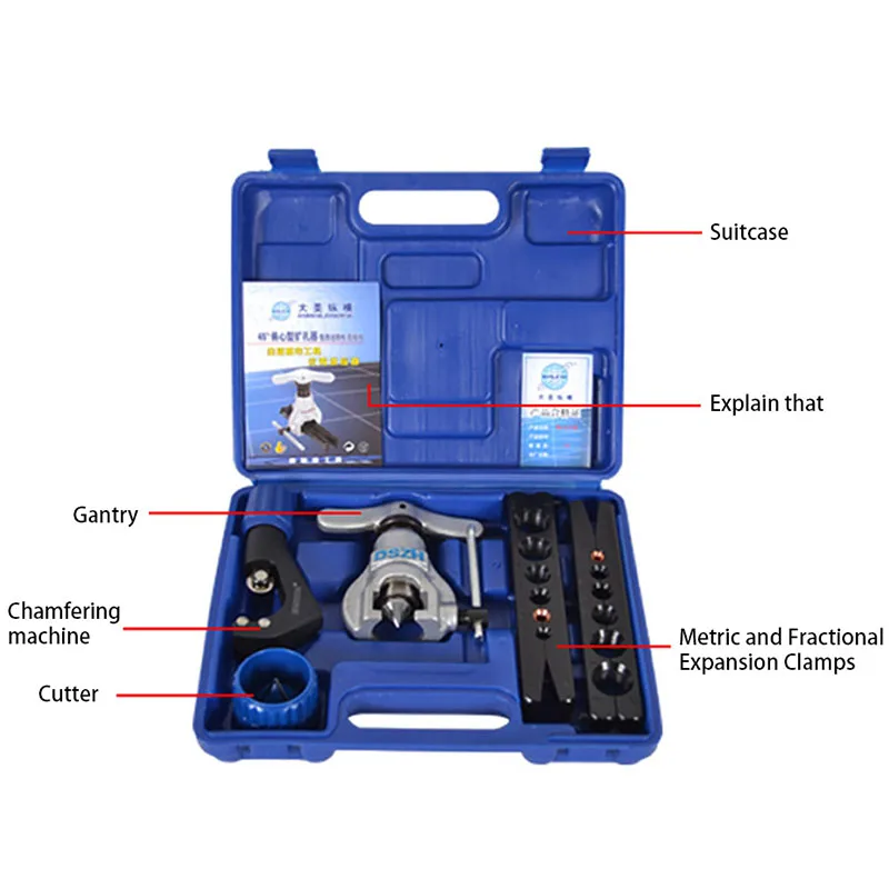 CT-808 Copper Pipe Expander Set Air Conditioner Flare Tool Pipe Flaring Tool Set Tube Expander Tools