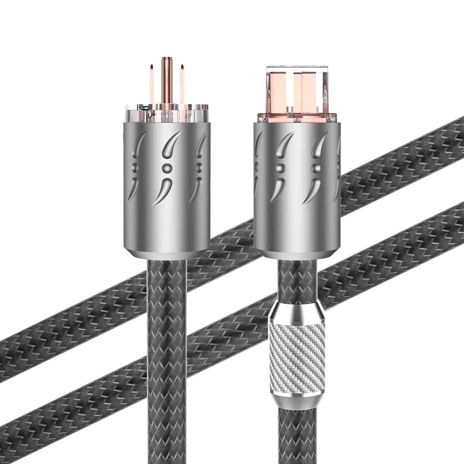 Hi End Viborg VP1501 HiFi US EU Power Cable 16pcs Multplex Copper Audiophile Power Cord with Pure copper 20A IEC Connector C19