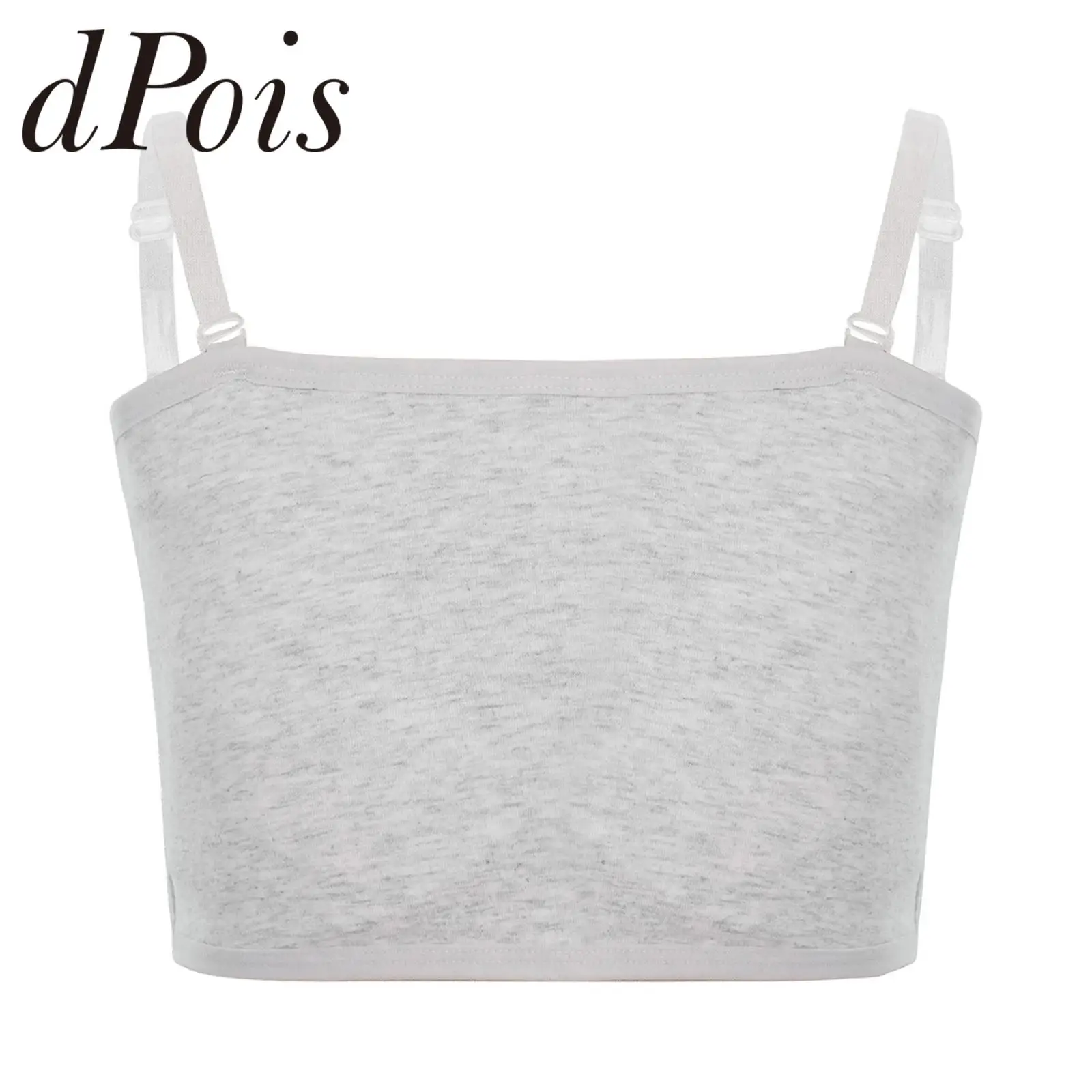 

Kids Girls Padded Tube Top Teenage Camisole Separated Swimwear Camis Children Clothes Girls Yoga Ballet Dance Training Camis