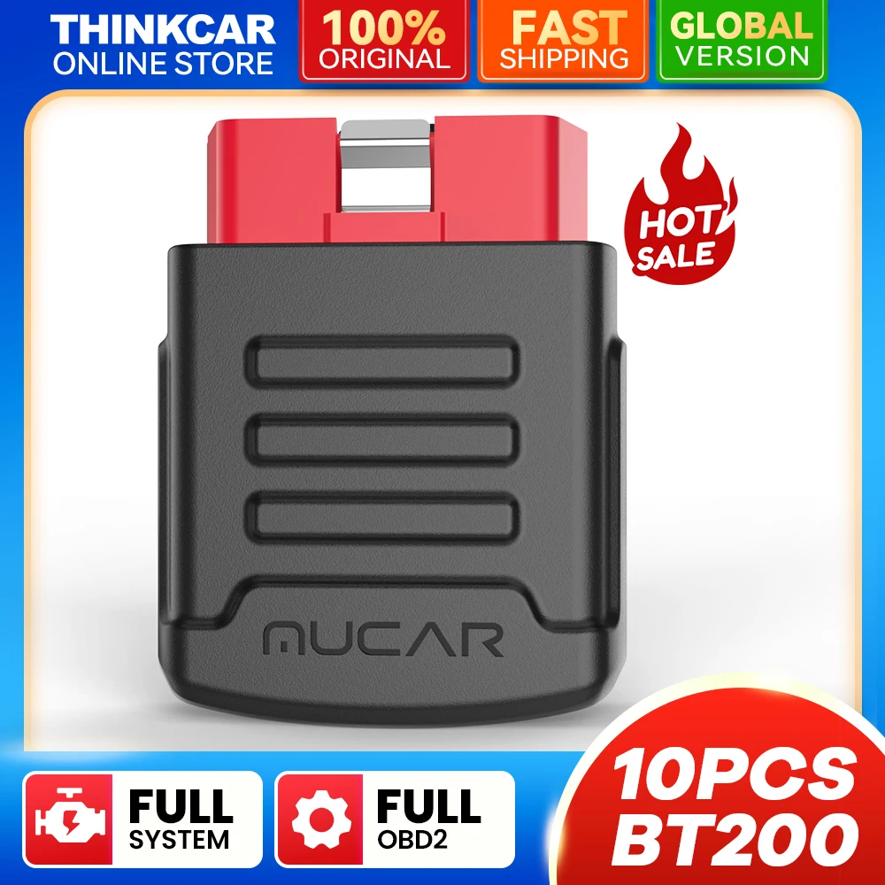 10/50PCS NEW MUCAR BT200/BT200 PRO OBD2 Auto Scanner tool car diagnostic tool full system code reader Oil/SAS 15 resets function