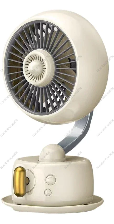 

Мощный настольный вентилятор для ароматерапии с ночником, USB-зарядкой, длительным временем автономной работы и бесшумной работой для дома, общежития и офиса