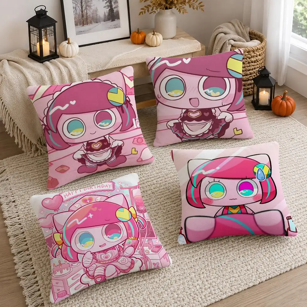 Vocaloid Producer Pepoyo Cushion Cover Soft Fluffy Short Plush  Pillow Case Home Decor