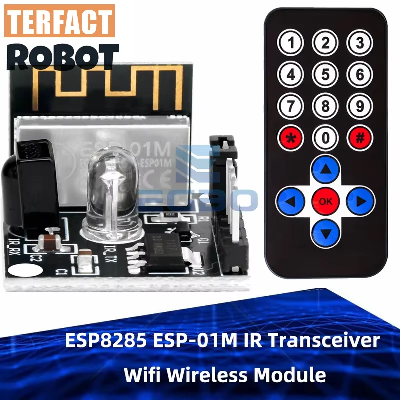 ESP8285 ESP-01M IR Transceiver Wifi Wireless Module Remote Control Switch Development Learning Board esp 8285 ESP01M ESP 01M