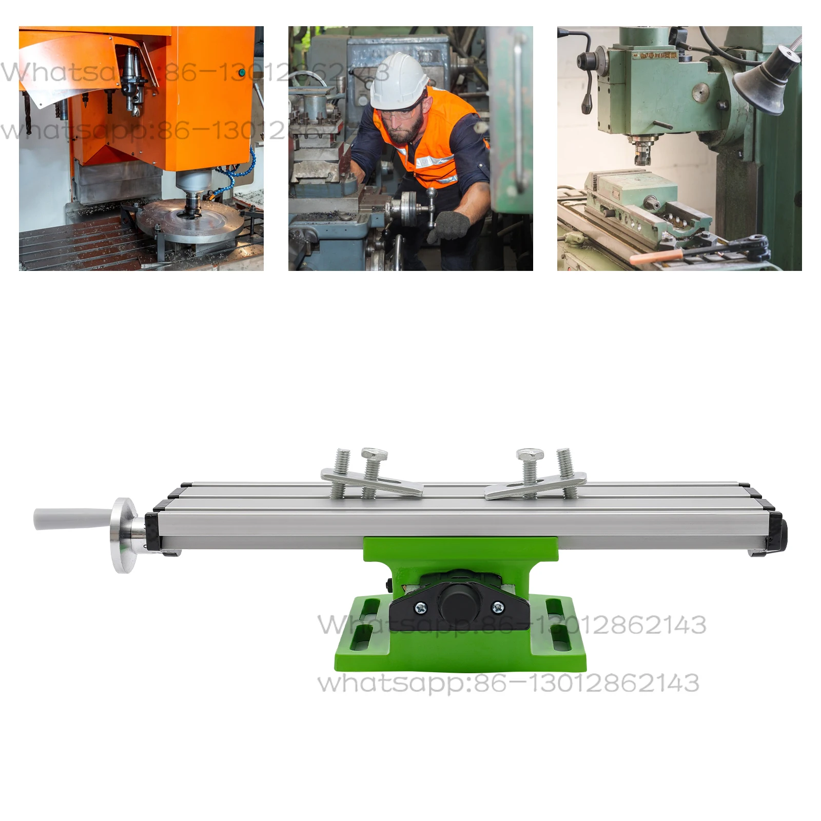 Mini worktable for multifunctional proposals and milling machines, drill bit and screw fixing table