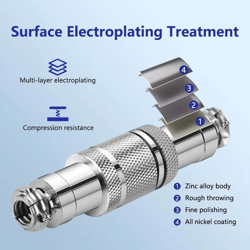 5pcs Aviation Plug GX12 Connector Butt Soldering Socket 2/3/4/5/6/7Pin Wire Docking Connectors