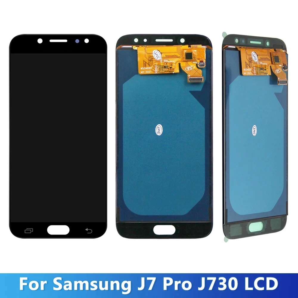 J730 Display Screen for Samsung Galaxy J7 Pro J730 J730F J730G Lcd Display Touch Screen Digitizer Assembly Replacement