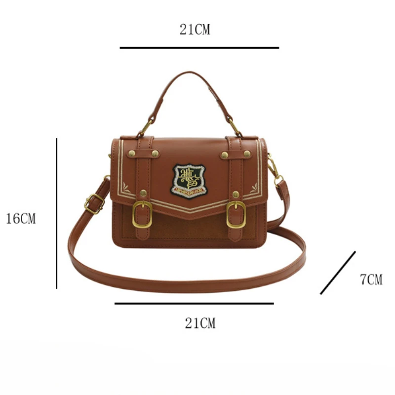 Autumn and Winter New Women's Bags Fashion Retro Senior PU Leather Y2k Shoulder Bag Handbag Uniforms Crossbody Bag Messenger Bag