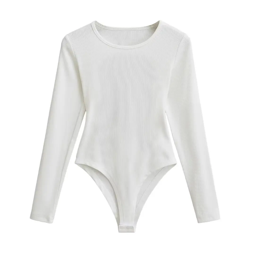 

Sexy Long Sve Bodysuit T-irt Women's Hot Girl Street Sle High Waist ort Pants Pure Desire k Bule Strap Design