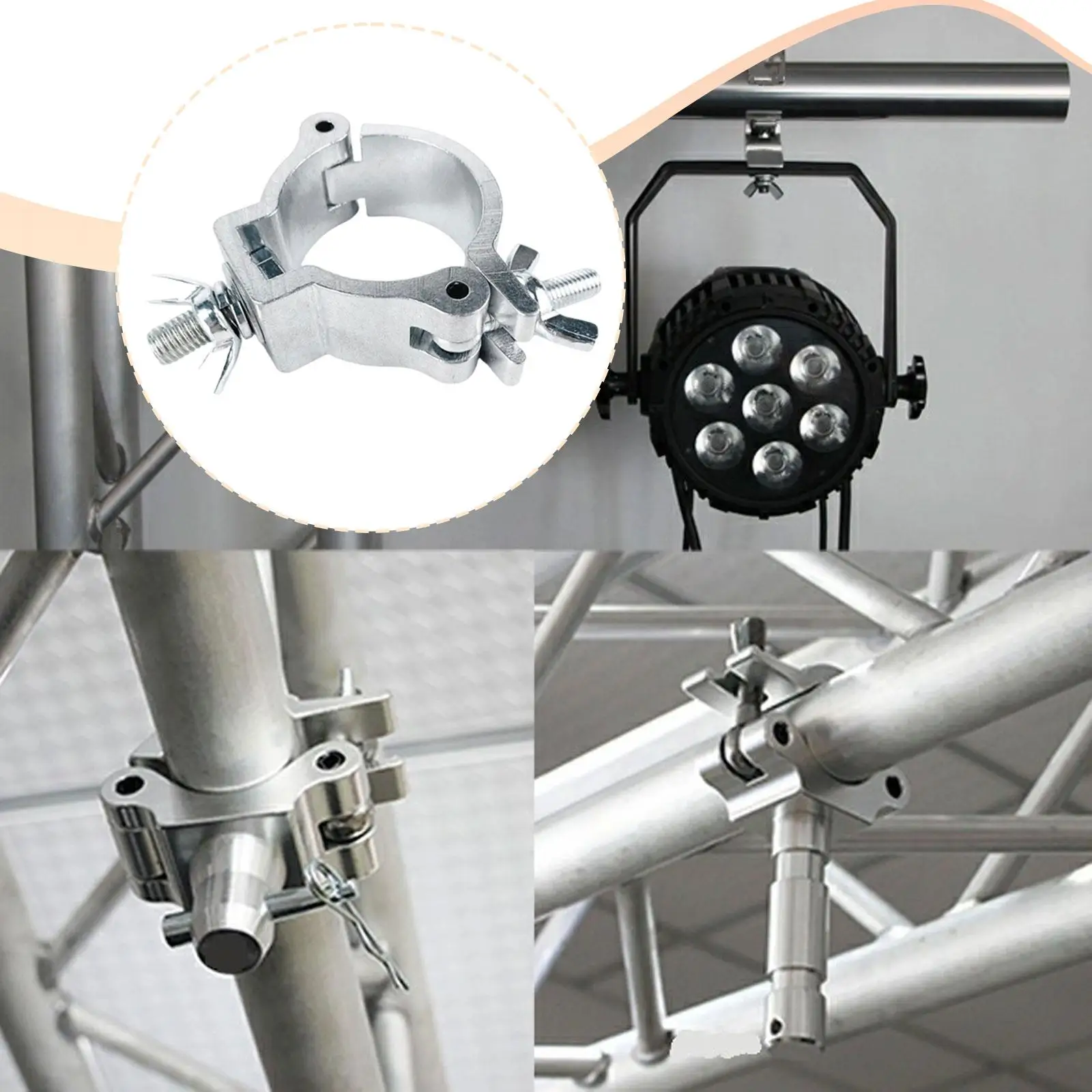 

Зажимное оборудование для DJ-оборудования, грузоподъемность 75 кг, легкое, для театра, для аксессуаров DJ-освещения