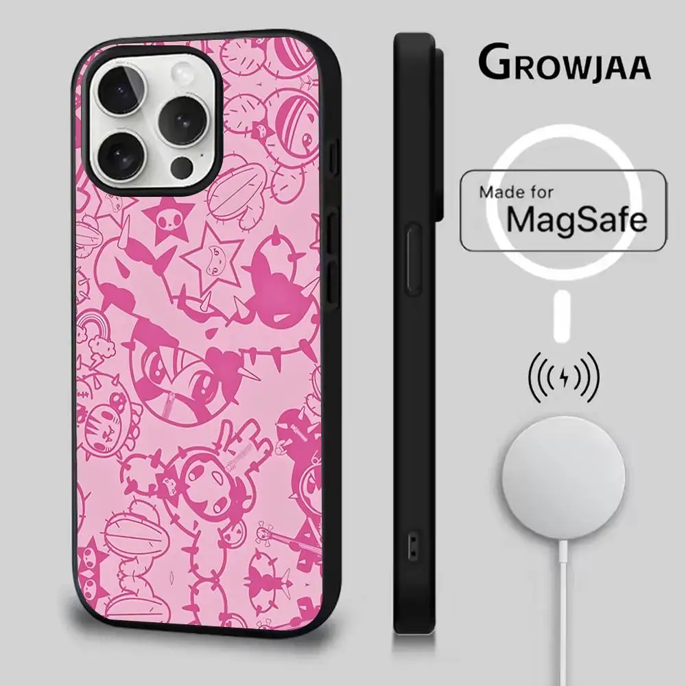 일본 T-Tokidokis 아이폰 케이스 (아이폰 17,16,15,14,13,12,11,Pro,Max,Plus,Mini,SE4,E) 마그네틱 맥세이프 무선 충전 지원