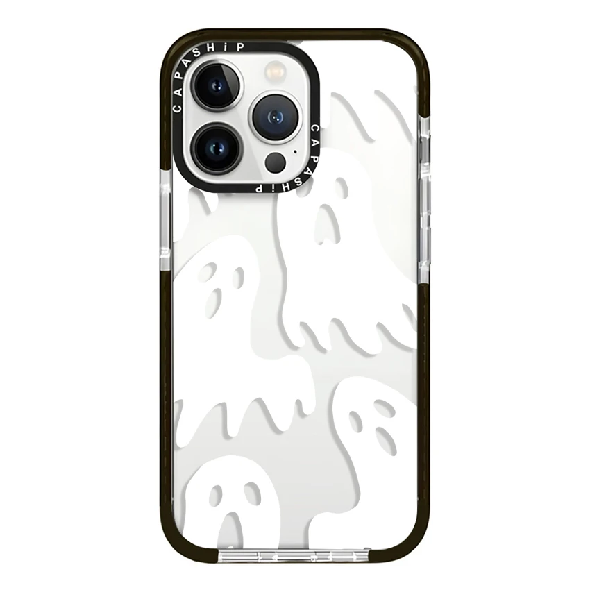 Cute Faceless Monster Ghost Case For iPhone 16 15 14 13 12 11 Pro X XS XR Max 7 8 Plus SE Soft TPU Shockproof Back Cover