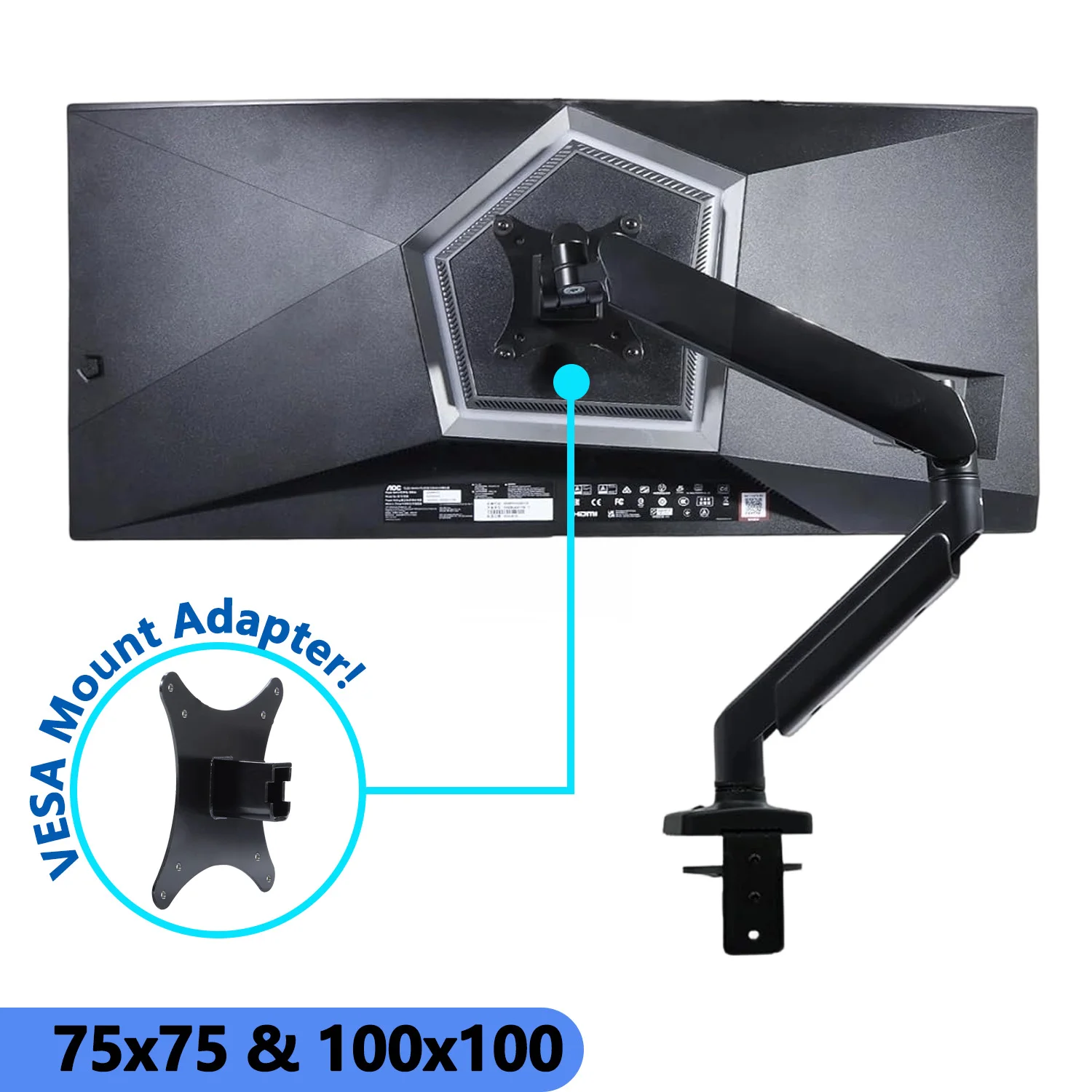 新品モニター-vesa-アダプター-aoc-agon-pro-32-インチ-34-インチ-ag326ud-ag346ucd-壁掛けブラケット-75x75-100x100-モニターアーム用