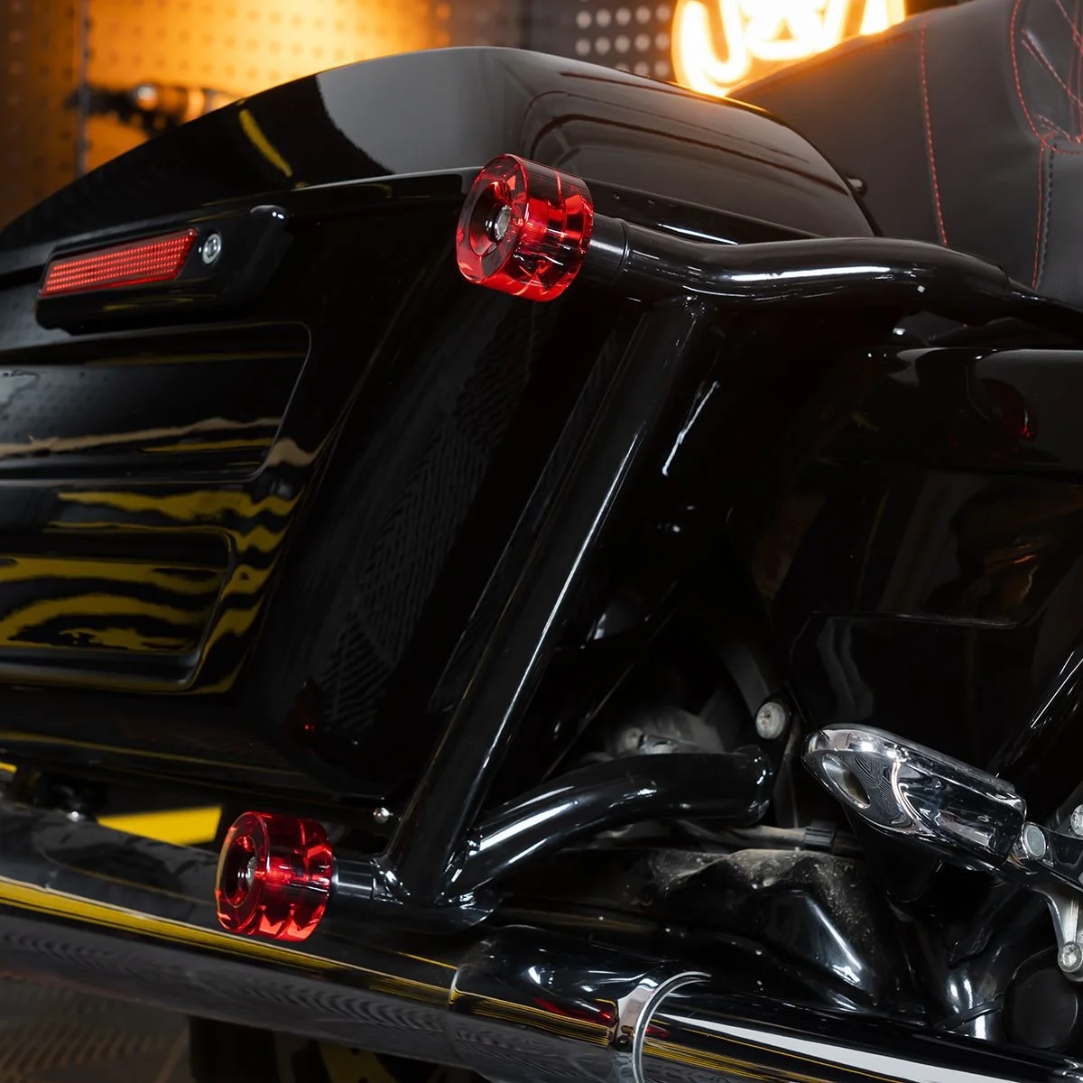 2 Pairs Colors 58mm Performance Guard Wheelie Wheels Crash Bar End Cap For Crash Bar Guard Engine Protect Bars