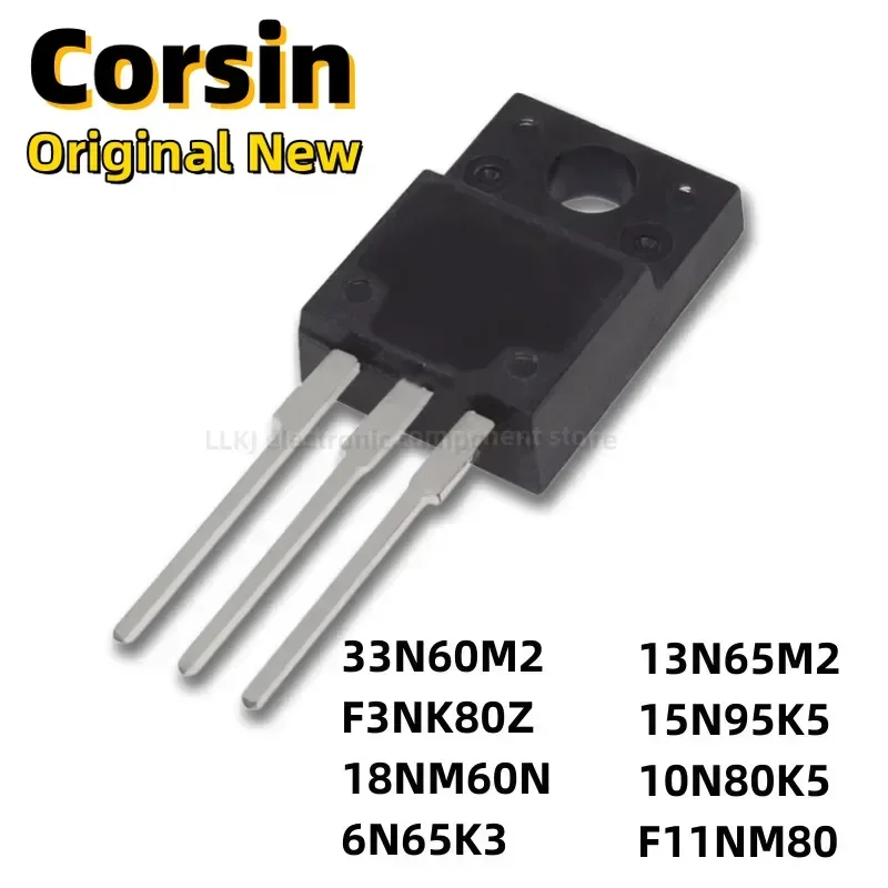 1pcs STF33N60M2 STF3NK80Z STF18NM60N STF6N65K3 STF13N65M2 STF15N95K5 STF10N80K5 STF11NM80  TO-220F MOS FET/