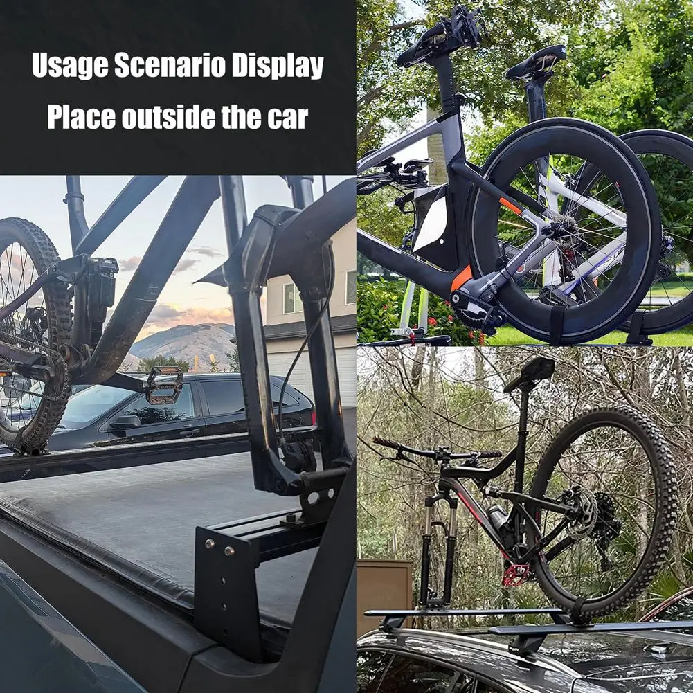 

Bicycle Rack Mount Front Fork Mount Bracket With Quick Release Alloy Fork Block Mounts For Most Mountain Bikes