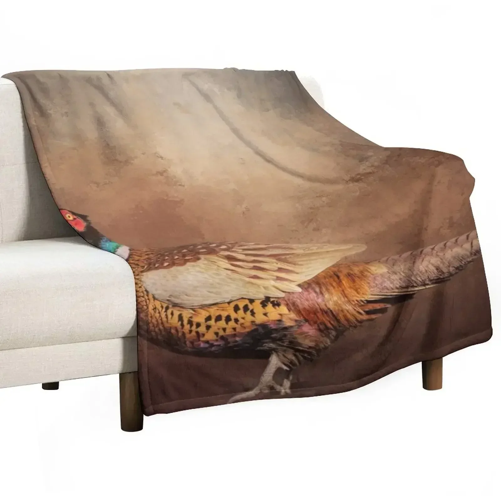 Handsome Common Pheasant Throw Blanket Plush Kid'S Thin Warm Beautifuls Summer Blankets